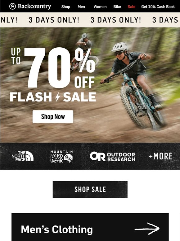 Up to 70% off! 3 days only 🔥