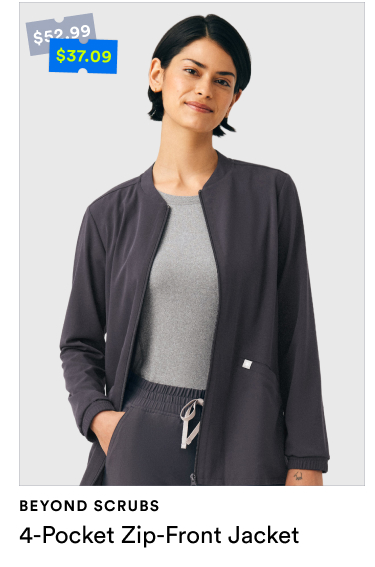 Beyond Scrubs | Compassion 4-Pocket Zip-Front Jacket