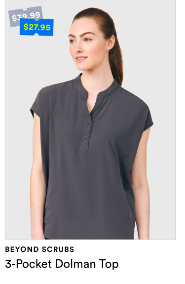 Beyond Scrubs | Melody 3-Pocket Dolman Top