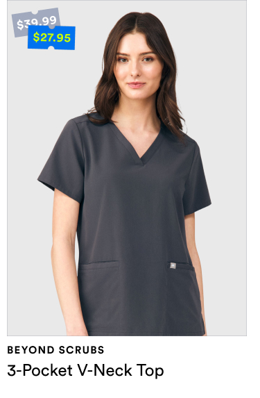 Beyond Scrubs | Unity 3-Pocket V-Neck Top