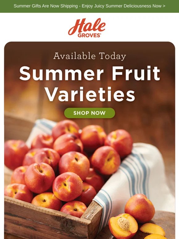 🍑 Summer Fruit is Available NOW