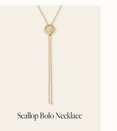 Scallop Bolo Necklace