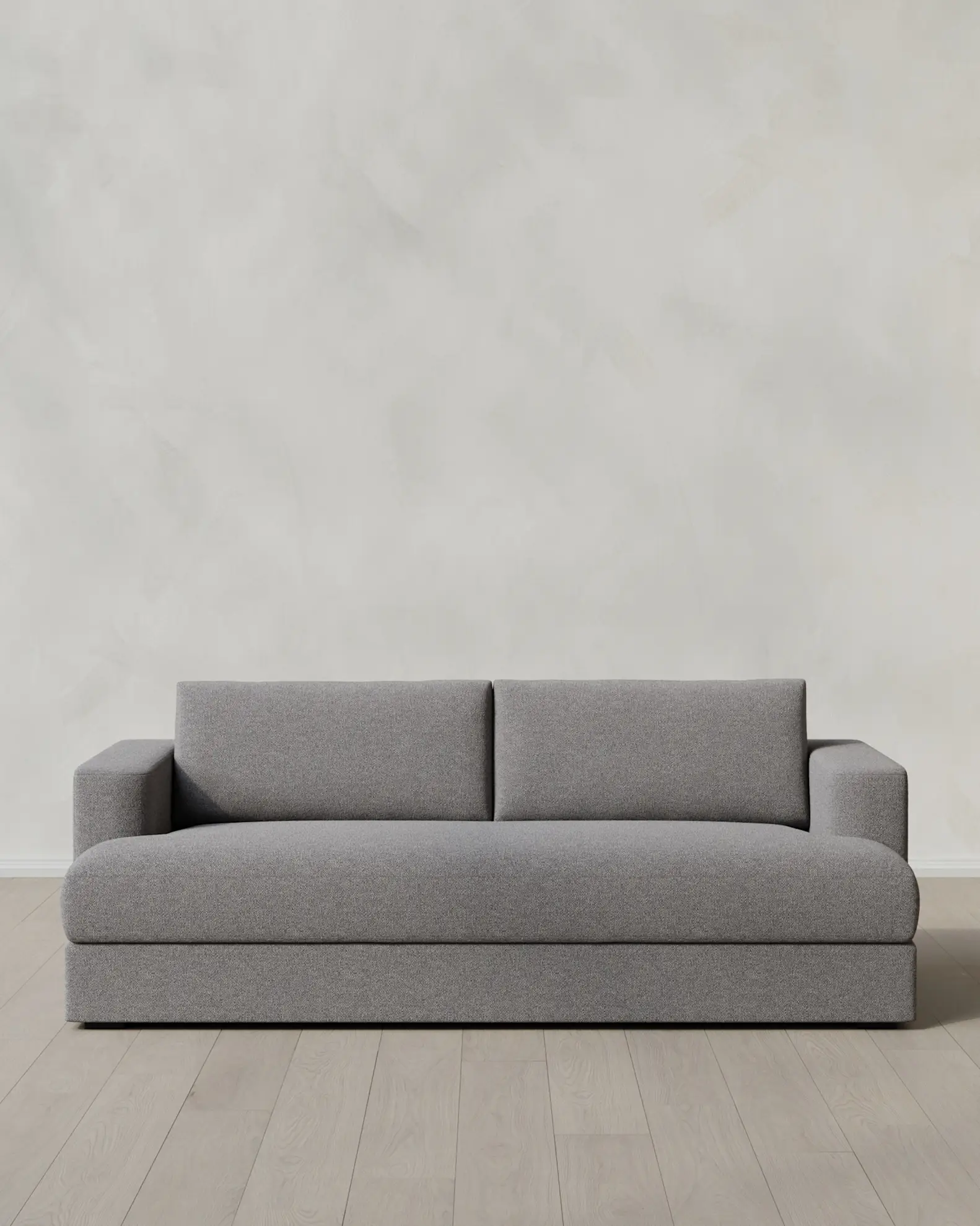 Sierra Curved Arm Sleeper Sofa in Performance Basketweave