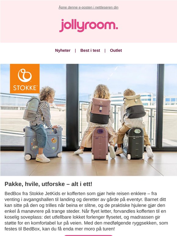 Stokke JetKids BedBox gjør flyreisene til et eventyr✈️
