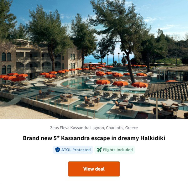 Brand new 5* Kassandra escape in dreamy Halkidiki