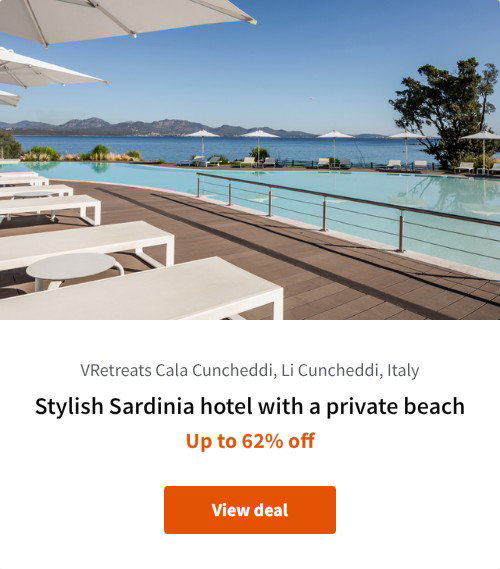 Stylish Sardinia hotel with a private beach