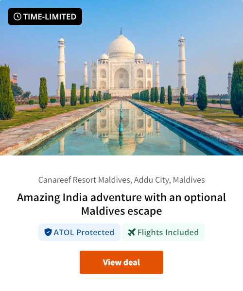 Amazing India adventure with an optional Maldives escape