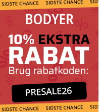 Spar 50% + 10% ekstra på bodyer