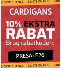 Spar 50% + 10% ekstra på cardigans