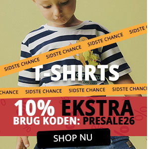 Spar 50% + 10% ekstra på T-shirts