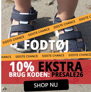 Spar 50% + 10% ekstra på fodtøj