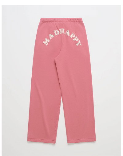 Washed Cooper Applique Straight Sweatpant - Rosehip