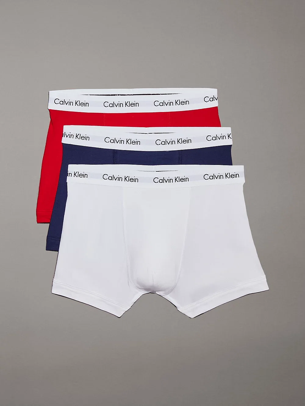 3 Pack Trunks - Cotton Stretch - Calvin Klein - Multi - Men - L