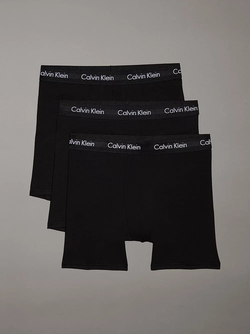 3 Pack Boxer Briefs - Cotton Stretch - Calvin Klein - Black - Men - M
