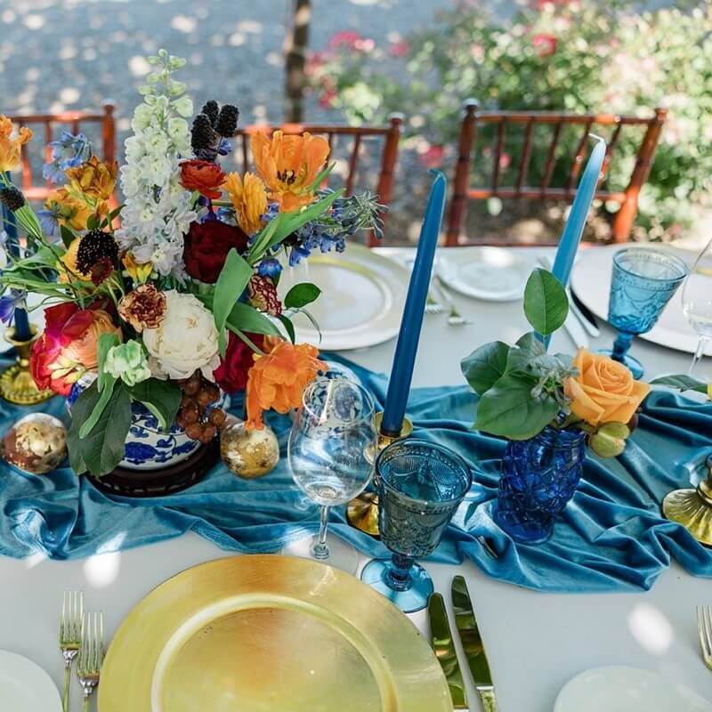 Ocean Blue & Gold Bar
