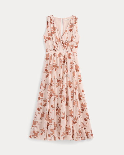 Image | Maxi Dress in Silk Georgette | Soft Floral