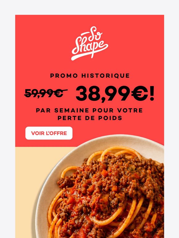 Vos plats prêts pour la semaine...
