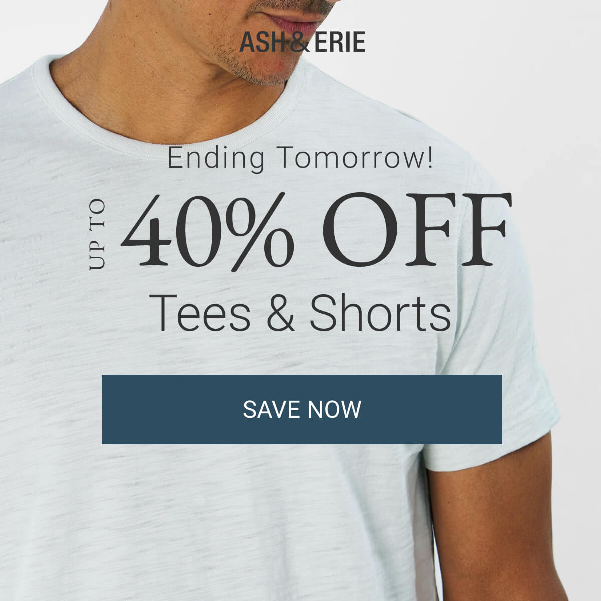 Ending Tomorrow! Up to 40% Off Tees & Shorts