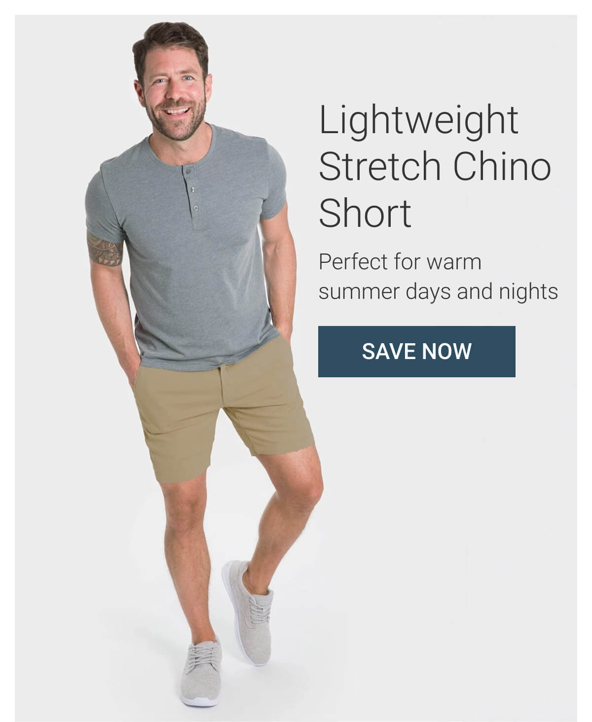 Lightweight Stretch Chino Short