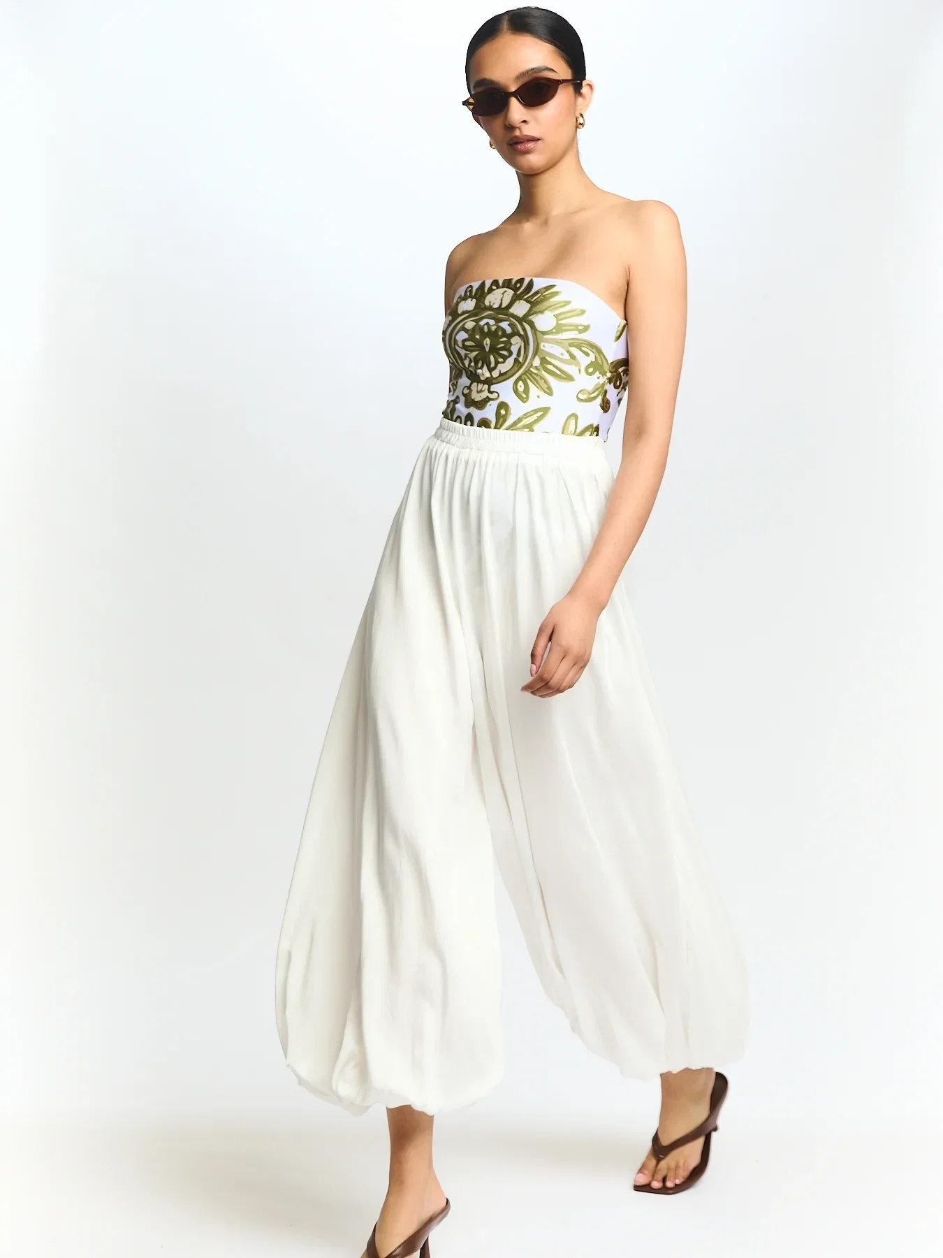 Image of Genie Pants - Solid Blanc