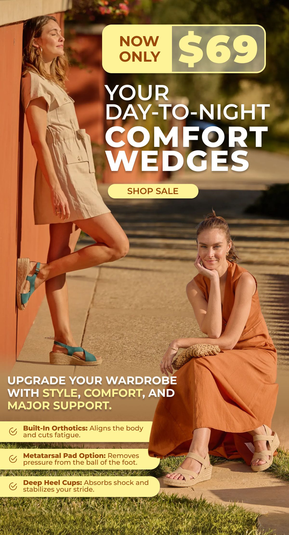 Our Wedge Sandals Only $69