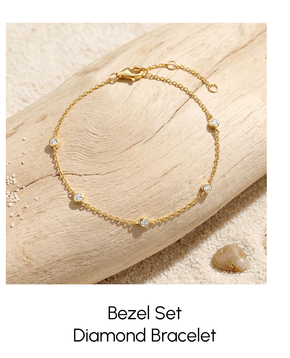Bezel Set Diamond Bracelet