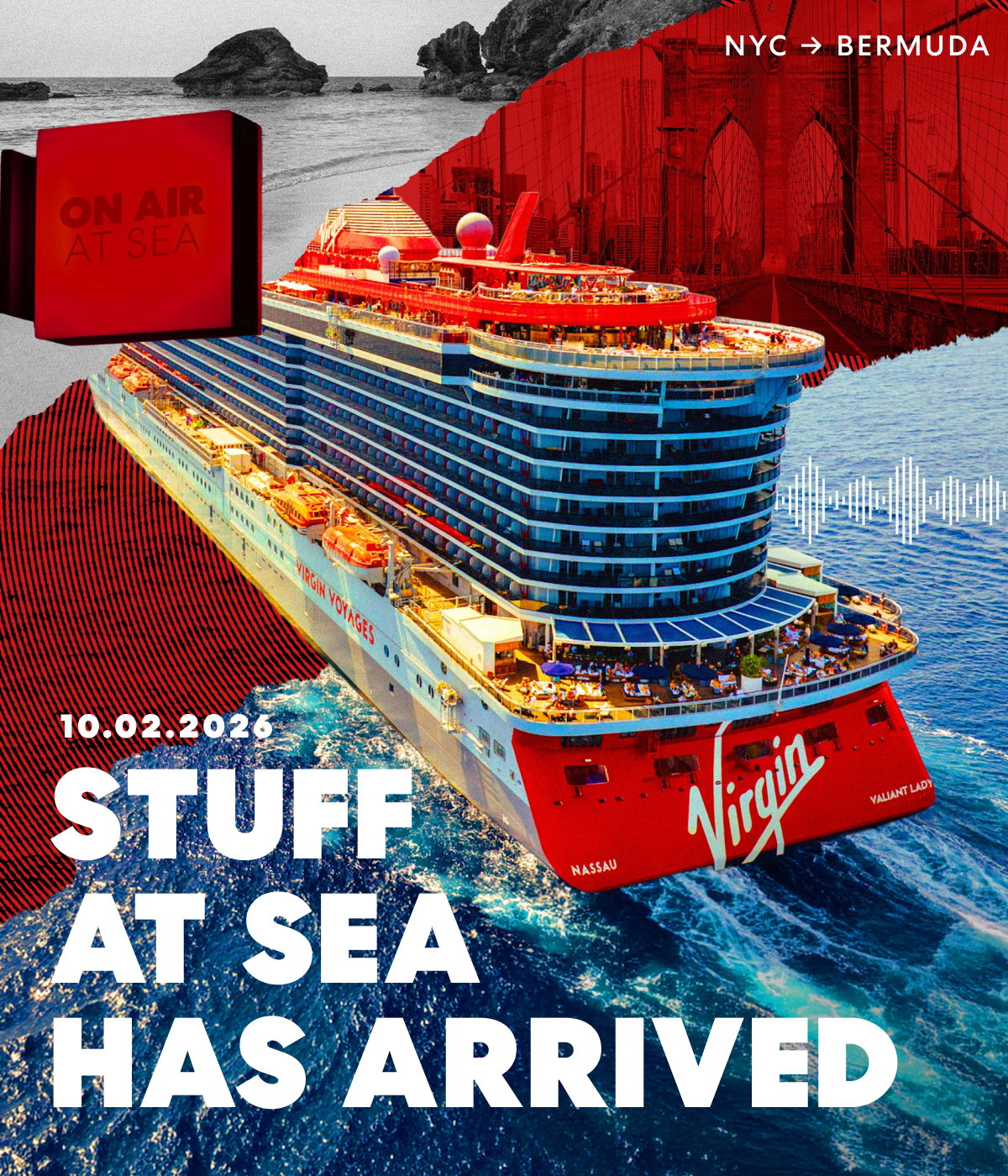 NYC → Bermuda 10.02.2026 stuff at sea has arived