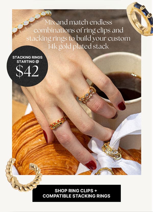 DIY ring clips starting @ 42, clips are shown across two rings on a figure shot