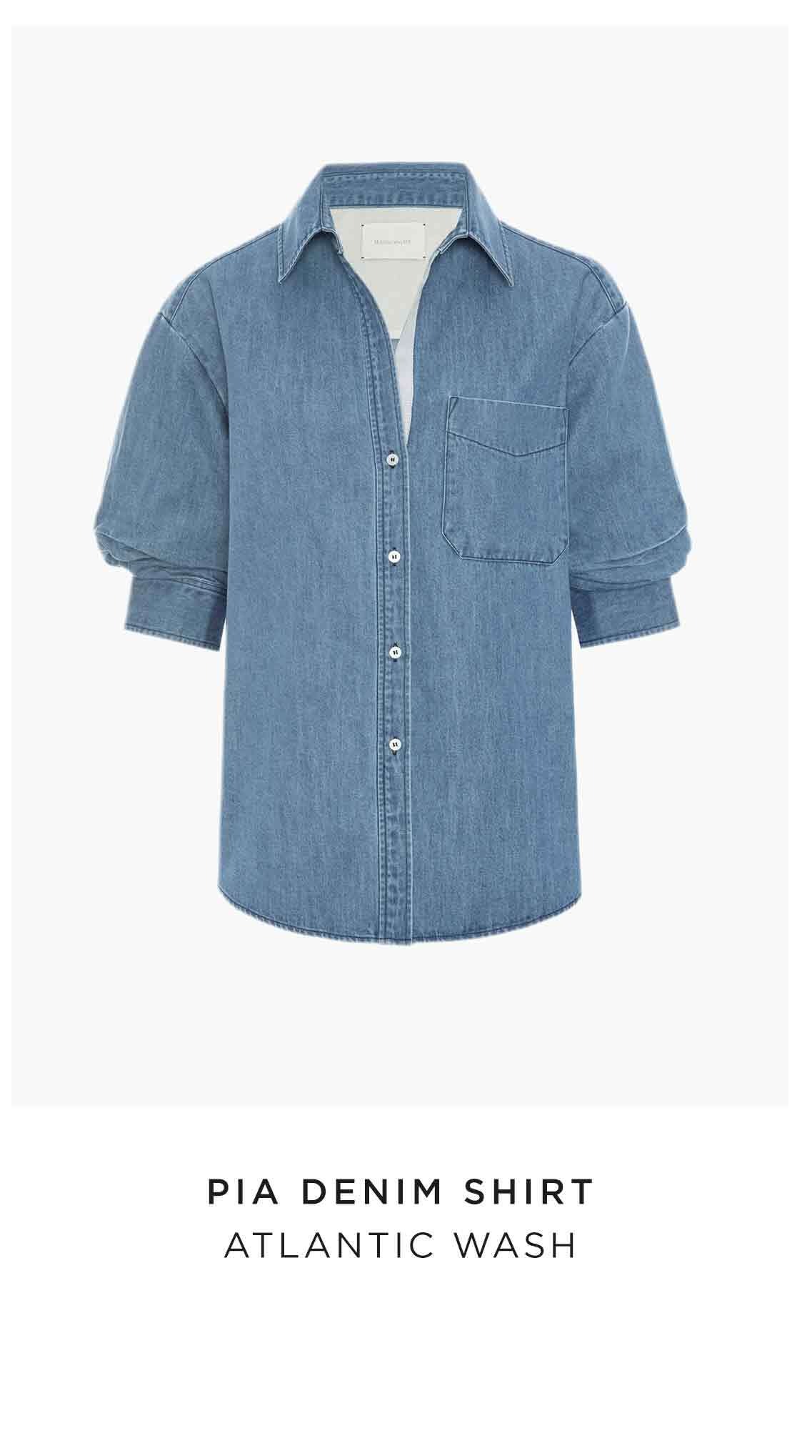 Pia Denim Shirt in Atlantic Wash