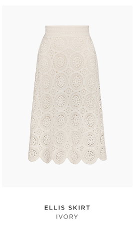 Ellis Skirt in Ivory