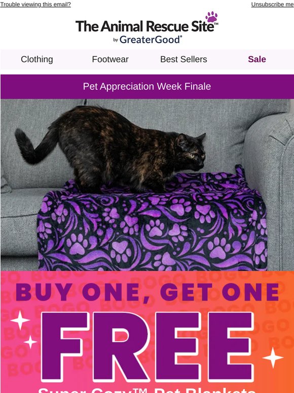 🐾 Buy One, Get One FREE Pet Blankets!