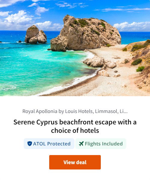 Serene Cyprus beachfront escape with a choice of hotels