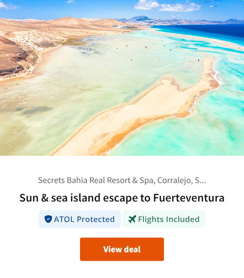 Sun &amp; sea island escape to Fuerteventura