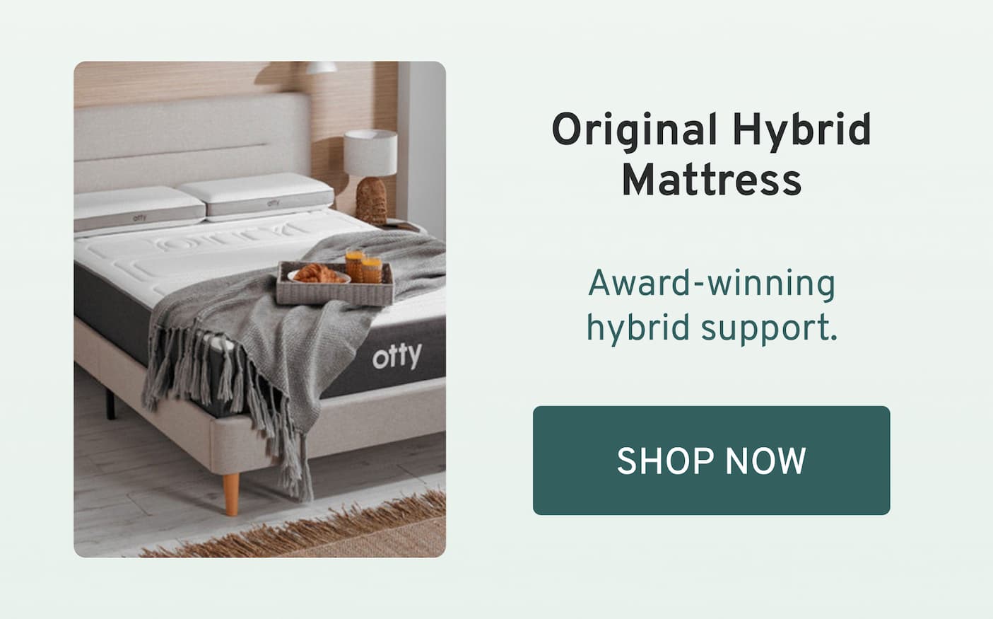 OTTY Original Hybrid Mattress Award-winning hybrid support.
