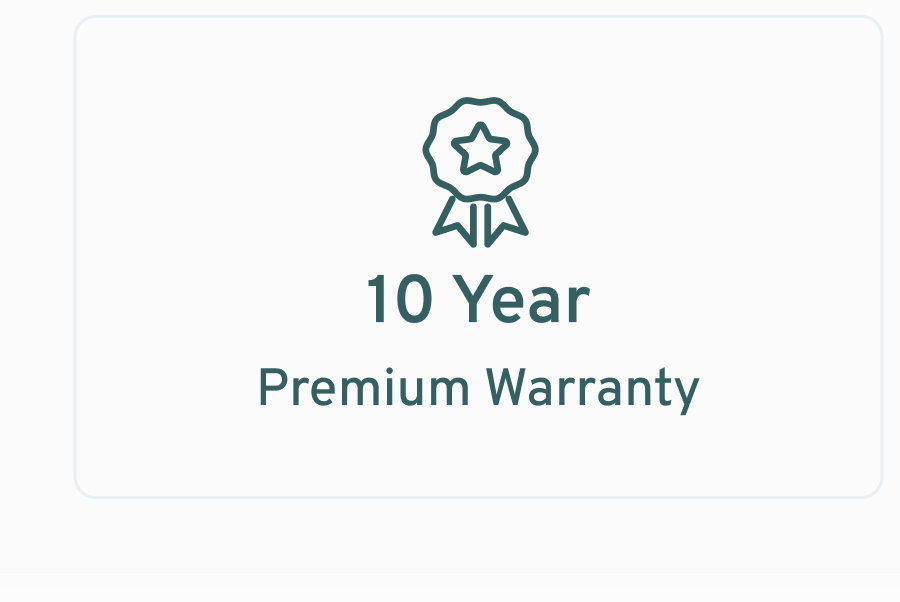 10 Year Premium Warranty