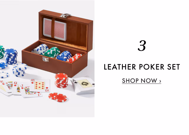 3. LEATHER POKER SET - SHOP NOW ›