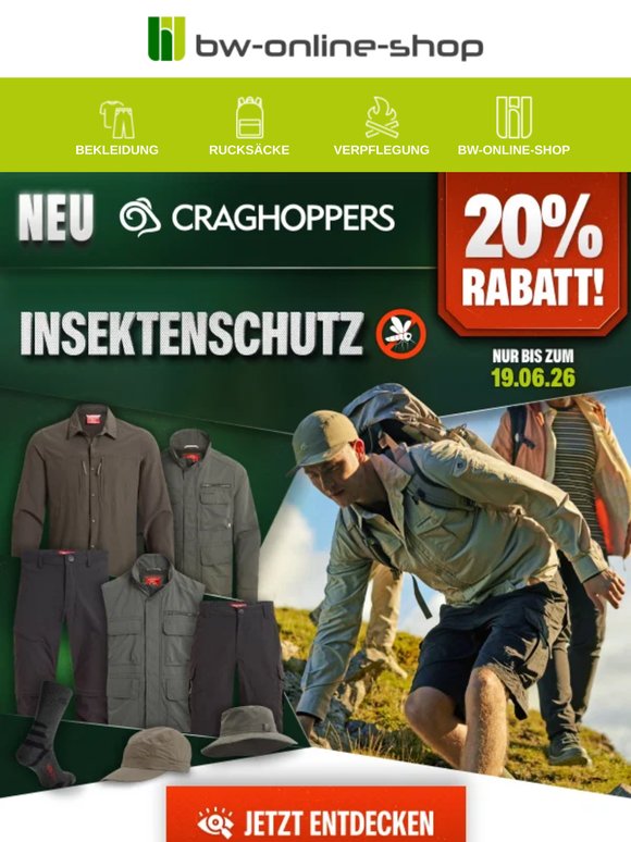 Nie wieder zerstochen 🦟 20% auf Smarte Kleidung