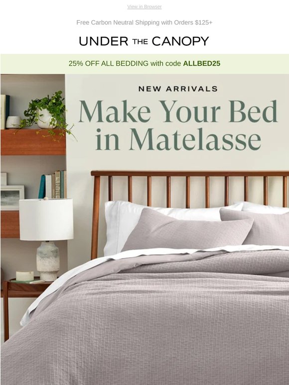 Make Your Bed in Matelassé