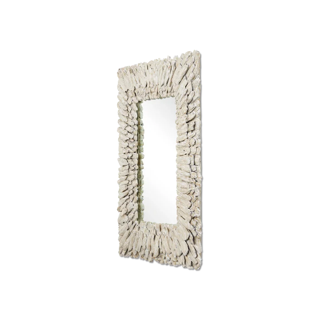 Beachhead Kiln Dried Hardwood Rectangle Wall Mirror