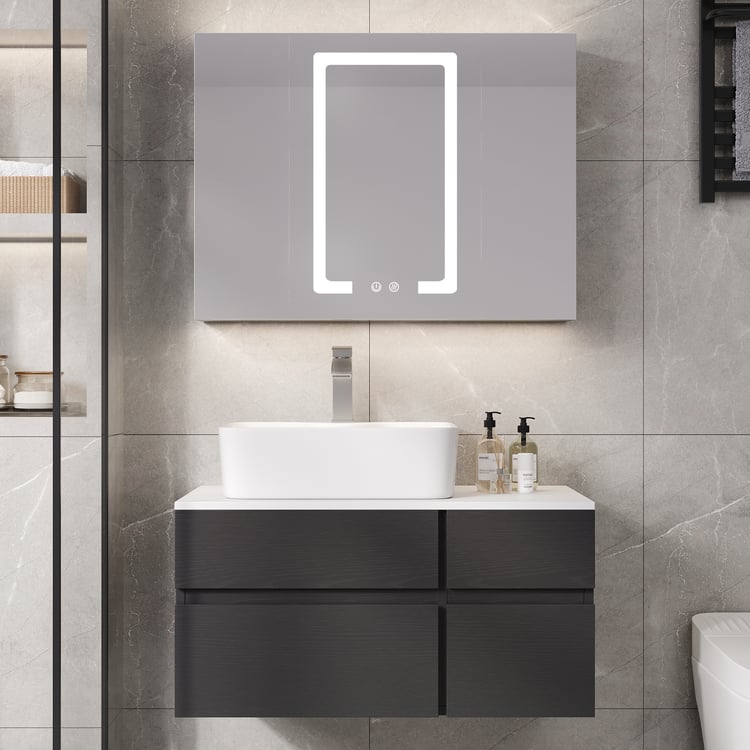Bathroom Vanity Set 31.5" Modern Floating Bathroom Vanity with Sink