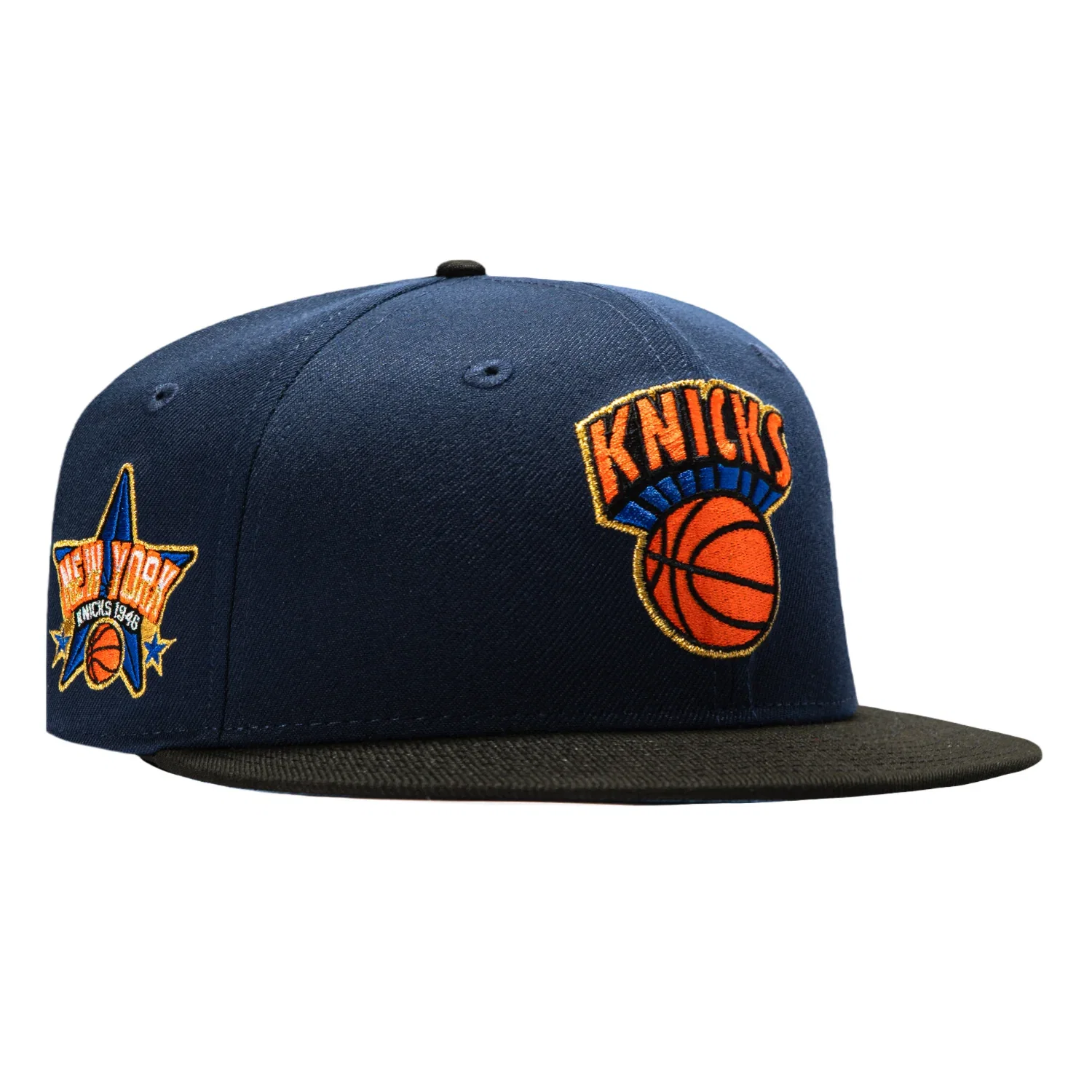 Image of Pre-order New Era 59Fifty New York Knicks EST Light Blue UV Hat - Navy, Light Blue