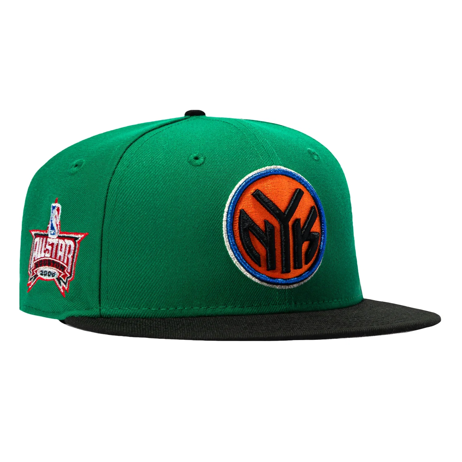 Image of Pre-Order New Era 59Fifty New York Knicks 2006 All Star Game Patch Alternate Hat - Kelly, Black