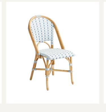 Riviera Rattan Basketweave Dining Chair