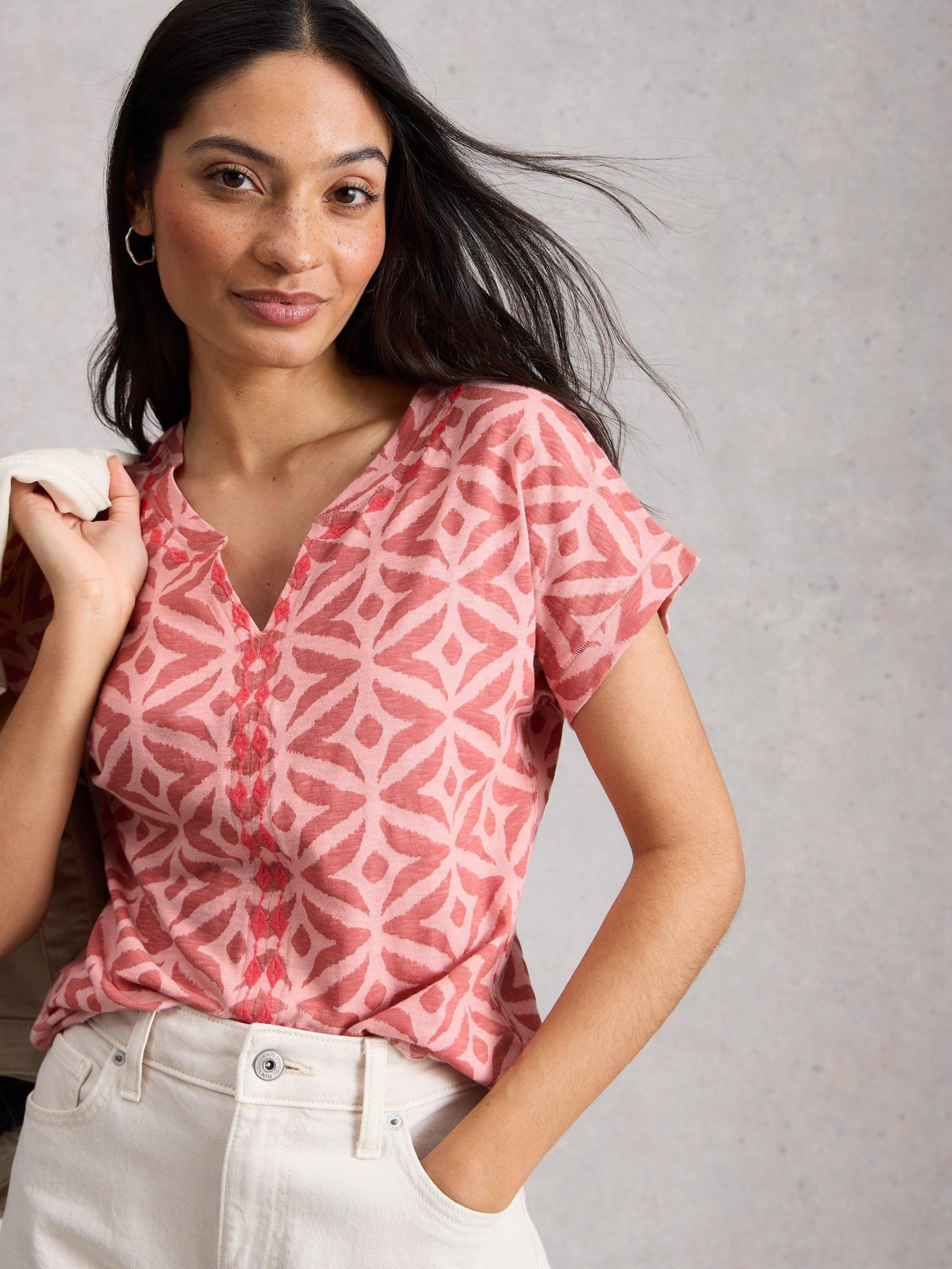 Shop Nelly Embroidered Tee