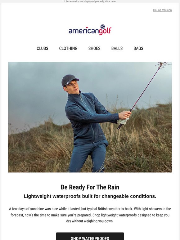 Rain check? Not on your tee time