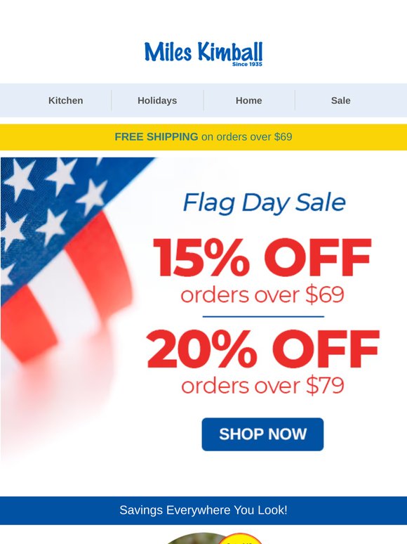 Flag Day Sale Starts Now