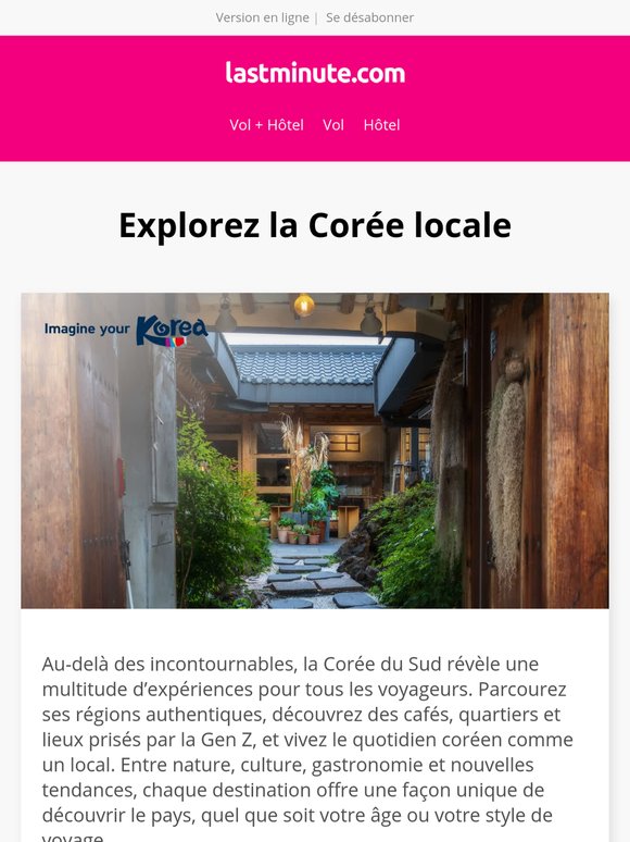 Découvrez la Corée autrement