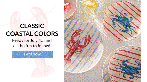 CLASSIC COASTAL COLORS  Ready for July 4...and all the fun to follow!  [SHOP NOW]