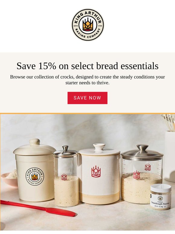 Still Time: Save 15% on Select Bread Essentials!