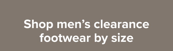 Shop men's clearance footwear by size